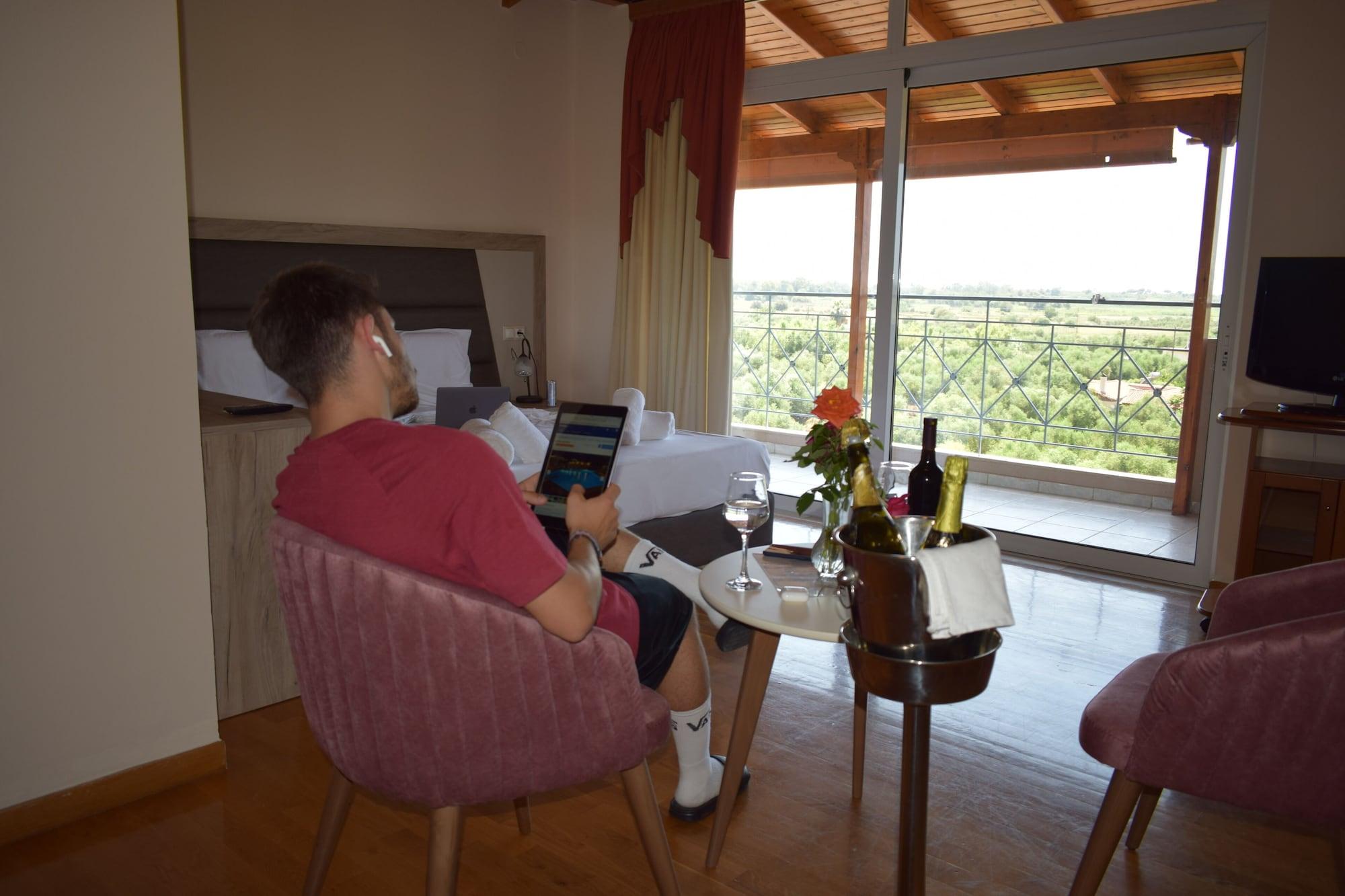 Kaiafas Lake Hotel Zaháro Kültér fotó